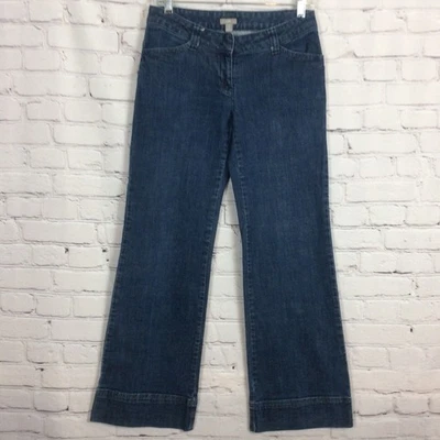 J. JILL Women’s Size 4p Jeans Low-Rise Wide Leg & Hem Stretch Dark Wash Festival - Image 1 of 4