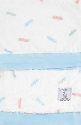 New LITTLE GIRAFFE Luxe Sprinkles Light Blue Baby Blanket Size 29"×35" - Image 1 of 4