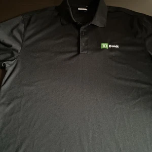 TD BANK Nike Polo Shirt Black Size: XL - Golf Shirt - Picture 1 of 4