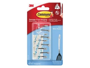 Command™ - Pack de 9 crochets transparents - Photo 1/7