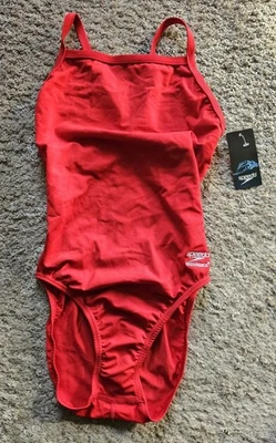 Traje de baño de entrenamiento Speedo Endurance Plus rojo oscuro Flyback de una pieza talla 8/34 nuevo con etiquetas Foto 1 de 4