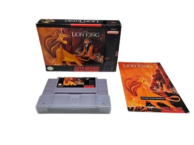 SNES The Lion King Game With Box & Manual Super Nintendo 1994 - Image 1 of 4