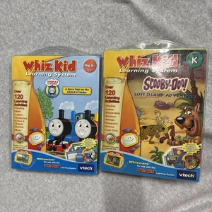 WHIZ KID LEARNING SYSTEM WHIZWARE GAME THOMAS & FRIENDS * SCOOBY DOO ADVENTURE - Picture 1 of 7