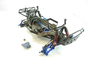 Needs Work: Traxxas Slash 4x4 LCG 1/10 Short Course Truck Roller Slider Chassis - Imagen 1 de 12