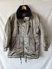 Stunning Vintage C&A Rodeo Hooded Ski Jacket  - In Silver - Size 12