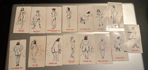 Vintage Study In ASStronomy Buttocks Butt Shapes on 15 Novelty Cards - Picture 1 of 17