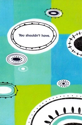 Tarjeta simple de agradecimiento no debería haberme alegrado de haberlo hecho por American Greetings + sobre Foto 1 de 4