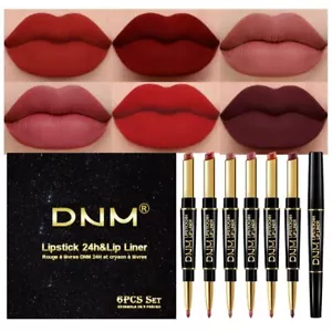 evpct 6Pcs Red Lip Liner and Lipstick Lip Stain Crayon Gift Set for Women DNM... - Picture 1 of 7