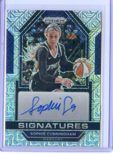 2023 Panini Prizm WNBA SOPHIE CUNNINGHAM SILVER MOJO PRIZM SIGNATURES AUTO #2/25
