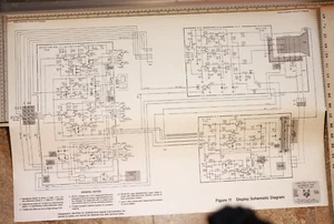30"x19" Wells Gardner Vektor Monitor 6100 Großformat physischer Schaltplan Druck. - Bild 1 von 1