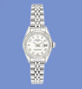 Ladies' Rolex Oyster Perpetual Date Stainless Steel Watch 26 mm Ref.69160 - Picture 1 of 9