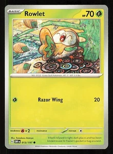 Rowlet 013/197 Regular Casi Como Nuevo Pokemon TCG S&V Obsidian Flames OBF - Imagen 1 de 1