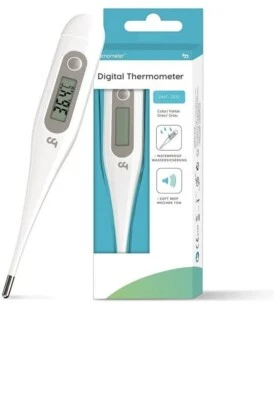 Femometer Oral Thermometers Digital Thermometer Adults Kids Baby Gray Essentials