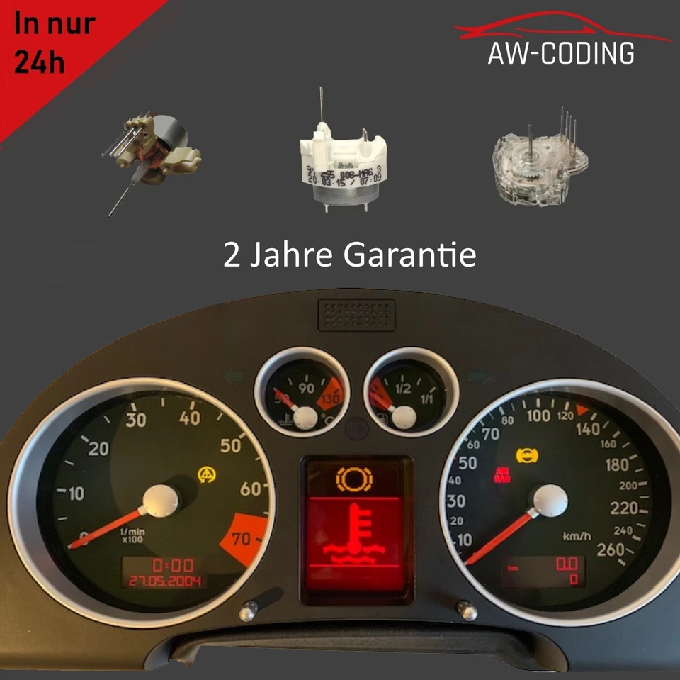 Audi TT 8N Zeiger Nadeln Ausfall Reparatur Tacho Kombiinstrument defekt - Bild 1 von 1