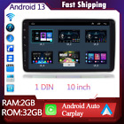 10 Zoll Carplay Auto 1 DIN Android13 2+32GB drehbar GPS Nav Stereo Radio WIFI HD
