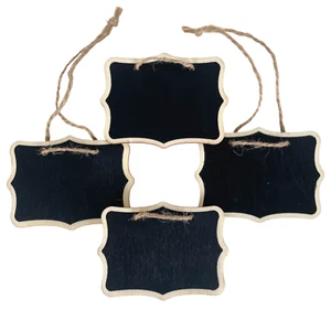 Mini Chalkboard Message Board Hanging Wedding Table Number Display Sign Gift Tag - Picture 1 of 9