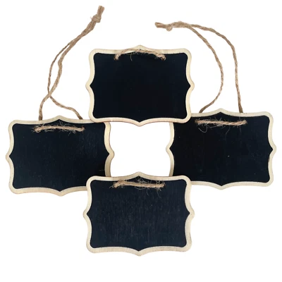 Mini Chalkboard Message Board Hanging Wedding Table Number Display Sign Gift Tag - Image 1 of 4