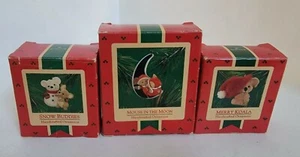 Menge 3 Vintage Punzen Ornamente - Snow Buddies, Maus im Mond, Mary Koala - Bild 1 von 9