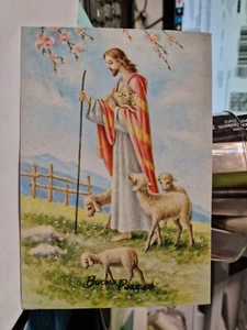 Cartolina Buona Pasqua  Gesù  Buon Pastore 1975 AR 570098/2 SP3641 * - Picture 1 of 2