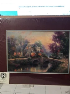 Lampenlicht Herrenhaus von Thomas Kinkade Lithogragh Avon Echtheitszertifikat - Bild 1 von 4