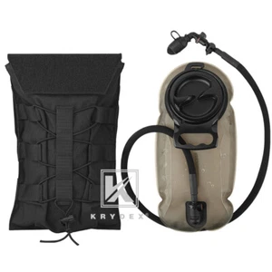 KRYDEX Tactical Hydration Carrier MOLLE Pack 1.5L Water Bladder for Vest Black - Picture 1 of 16