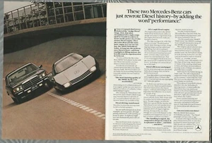 1979 MERCEDES-BENZ 300 SD 2-page advertisement, with Mercedes-Benz C-111/3 - Foto 1 di 3