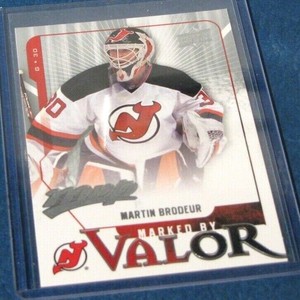 2008/09 MARTIN BRODEUR Upper Deck MVP MARKED BY VALOR       MV1