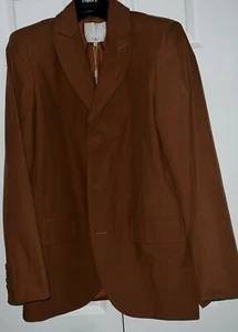 $795 Tibi Womens Cotton  Long Sleeve 3 Button Up Blazer Jacket Terracotta Size 6 - Picture 1 of 11