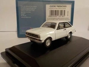 Ford Escort Mk2 Diamond White, Oxford Diecast 1/76 New  - Picture 1 of 3