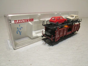 Fleischmann 5225 Autowagen beladen mit 4 Autos H0 - Bild 1 von 6