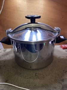 (D 91) Antique Casserole Minute SEB Of 8 L Stainless Steel - Picture 1 of 11