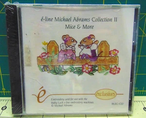 2002 Baby Lock Embroidery Design Card Michael Abrams Collection ll Mice & More - Picture 1 of 4