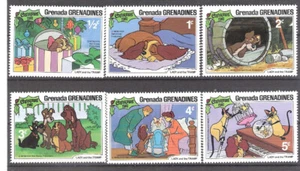 Grenada Grenadines 1981 Disney Lady and the Tramp Christmas MNH (SC# 450-455) - Picture 1 of 1