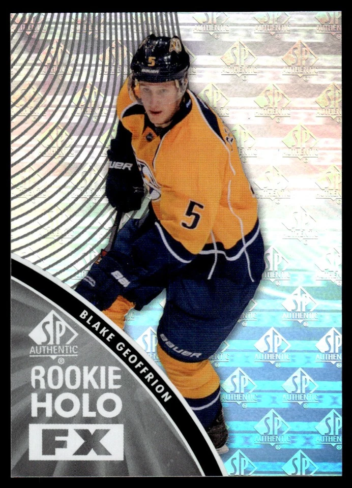 2011-12 SP Authentic Holoview FX Blake Geoffrion Nashville Predators #RFX15 - Image 1 of 2