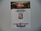 advertising Pubblicità 1980 VALSPORT e JODY SCHECKTER