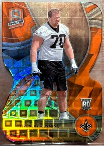 2022 Panini Spectra - Trevor Penning - Rookie Neon Orange Prizm SSP /15 #185 π - Picture 1 of 2