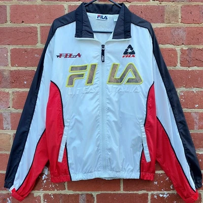 RARE Vintage 90s FILA LINES ITALIA Mens Zip Sport Casual Windbreaker Jacket - Image 1 of 4