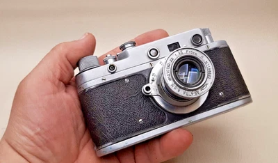 ZORKI C URSR Leica Copy, Film Camera, ƒ3.5/50mm Industar-22 Lens 1957 - Photo 1/4