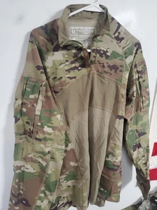X Large MILITARY MASSIF MULTICAM FR ARMY COMBAT SHIRT Xl FLAME RESISTANT zip - Bild 1 von 13
