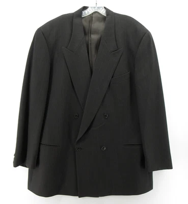 Abrigo Deportivo De Colección Giorgio Armani Hombre 46 L Gris Mani Blazer Lana Virgen Italia Foto 1 de 4