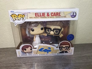 Funko Pop! Paquete de 2 bodas Disney Pixar UP Ellie & Carl (la caja tiene daños) - Imagen 1 de 12