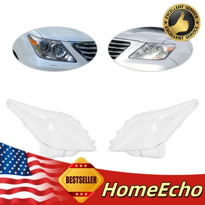Pair Headlight Headlamp Lens Cover Replacement Fits for Lexus LX570 2007-2012 Foto 1 de 4