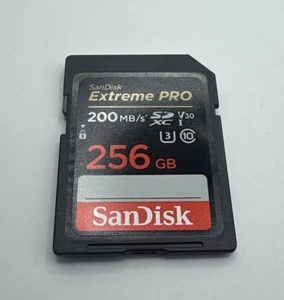 256GB SDXC SanDisk Extreme PRO – Lightning-Fast V30 UHS-I 4K U3 Class 10 SD Card - Picture 1 of 2
