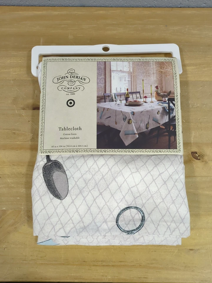 2024 John Derian Target kitchen chef tablecloth 60” ” novelty print
