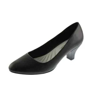 Easy Street Womens Fabulous Black Slip On Pumps Shoes 7  W Wide - Picture 1 of 2