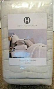 COLECCIÓN HOTEL Acolchado Estándar Falsa 'ARABESCO' Piedra NUEVO - Imagen 1 de 6