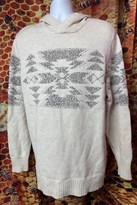 American Eagle Men XL Tall hooded long sleeve asteck knit sweater beach - Picture 1 of 8