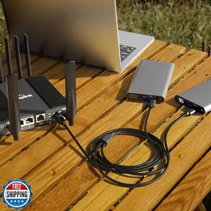 Cable de alimentación para router Peplink ACW-791 4 pines a USB-C - Durabilidad mejorada, doble - Imagen 1 de 5