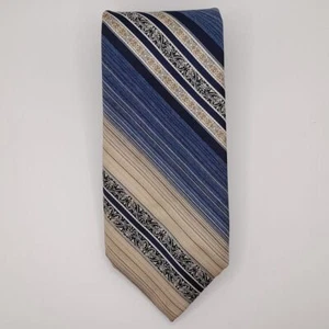Wemlon By Wembley Polyester Stripped Neck Tie Formal Office - Picture 1 of 8