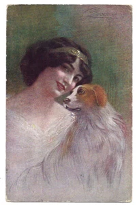 Giovane donna con cane - 1918 - Bild 1 von 2